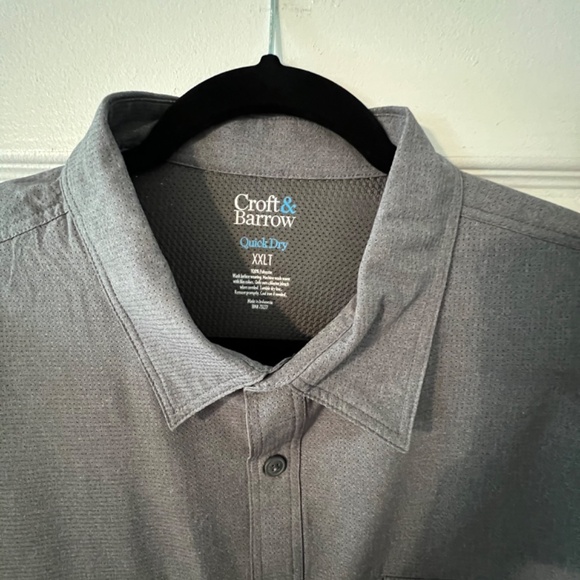 Croft & Barrow Quick Dry Shirt Men’s XXLT - Picture 3 of 3